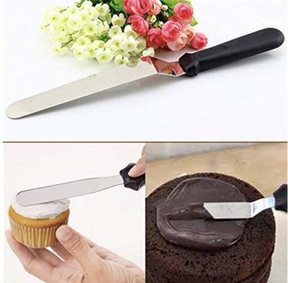 1126 Multi-function Cake Icing Spatula Knife - Set of 3 Pieces - India, 0.09 kgs