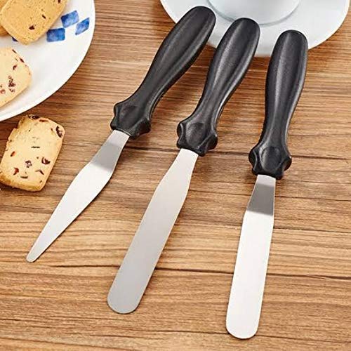 1126 Multi-function Cake Icing Spatula Knife - Set of 3 Pieces - India, 0.09 kgs