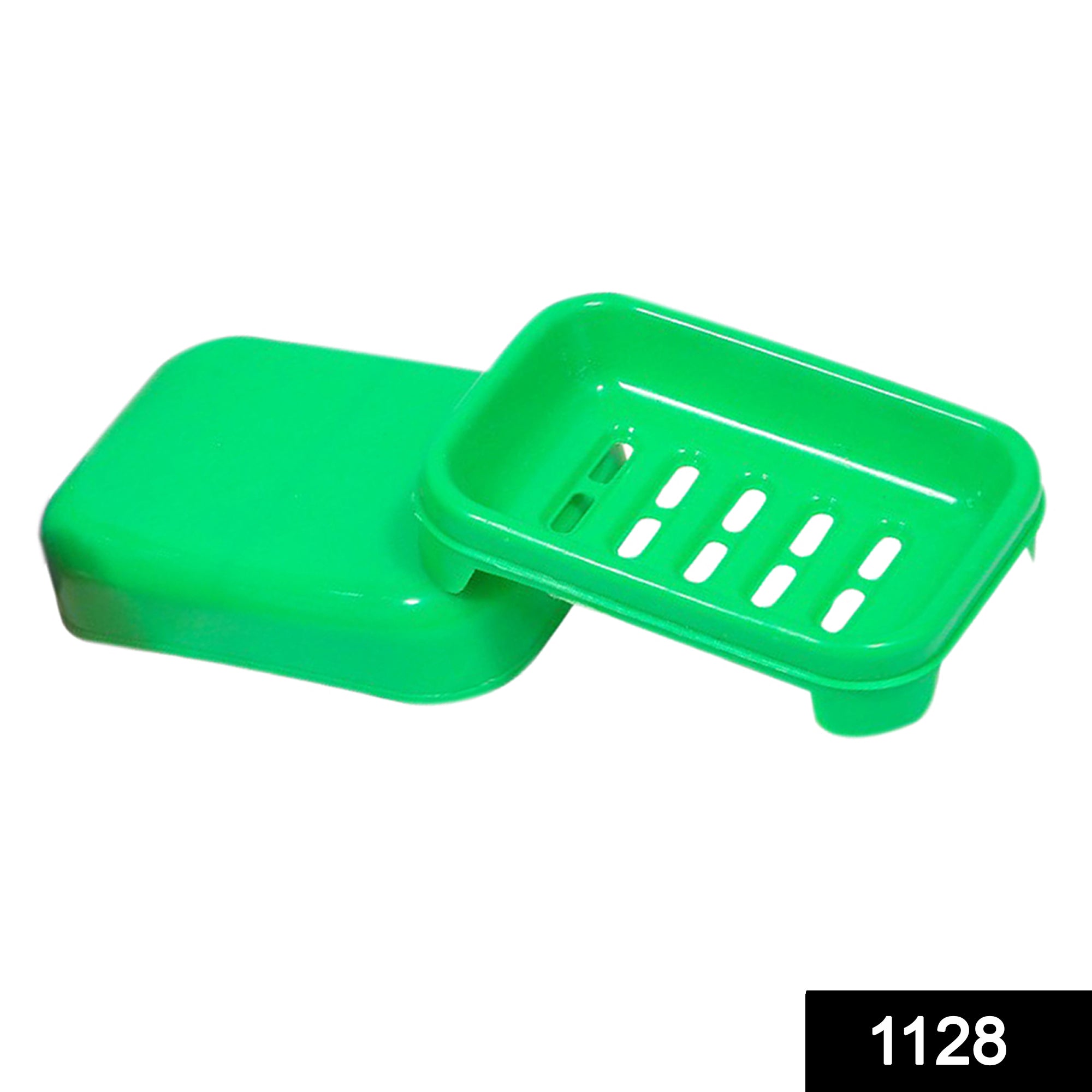 1128 Covered Soap keeping Plastic Case for Bathroom use - India, 0.08 kgs