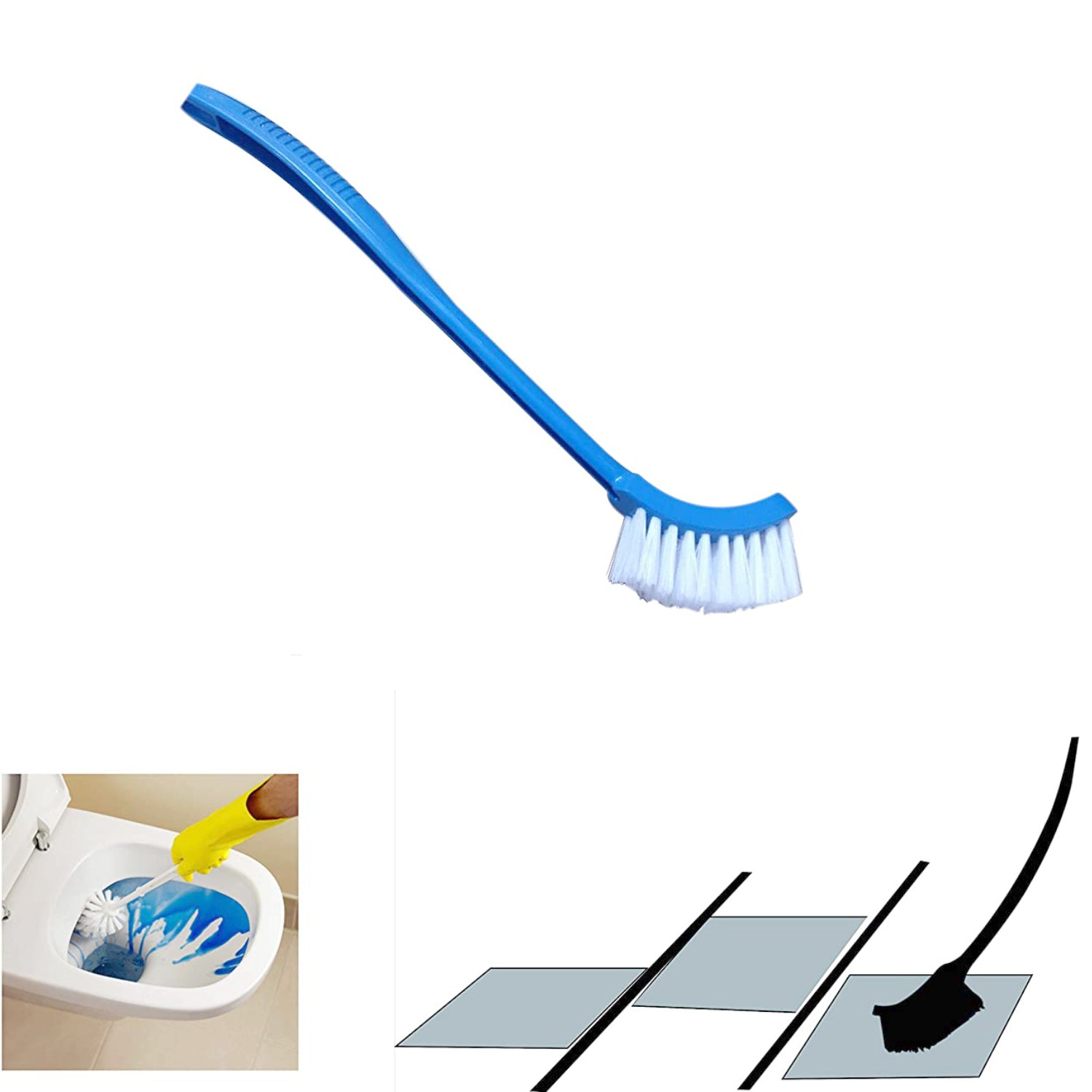 1291 Single Sided Bristle Plastic Toilet Cleaning Brush - India, 0.24 kgs