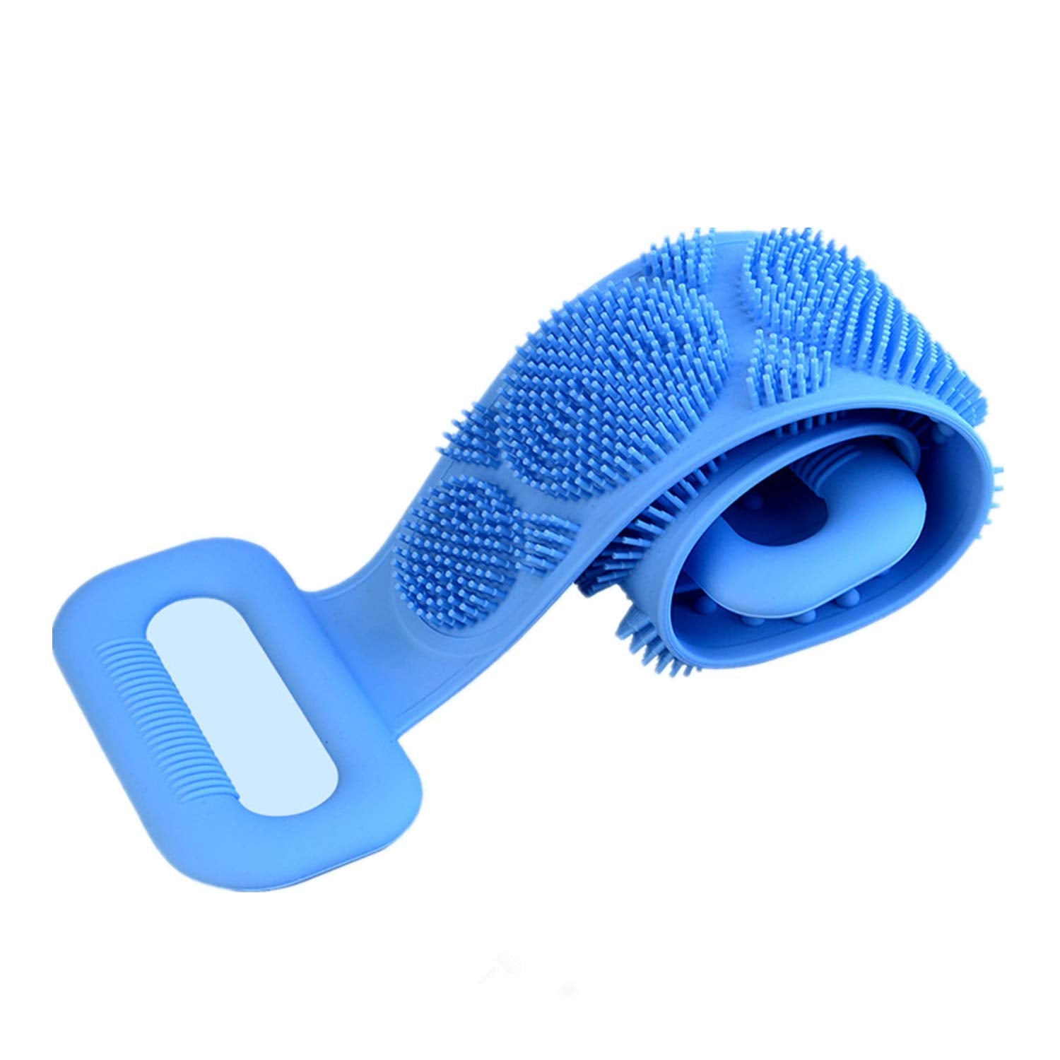 1302 Silicone Body Back Scrubber Double Side Bathing Brush for Skin Deep Cleaning, Scrubber Belt - China, 0.22 kgs
