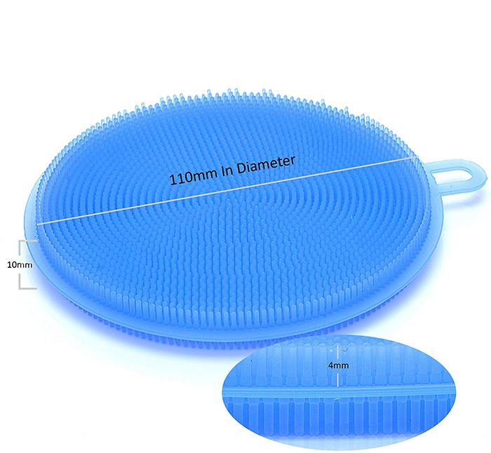 1344 Silicone Dish Scrubber Sponge Mildew Free, Non Stick, Heat Resistant - China, 0.05 kgs