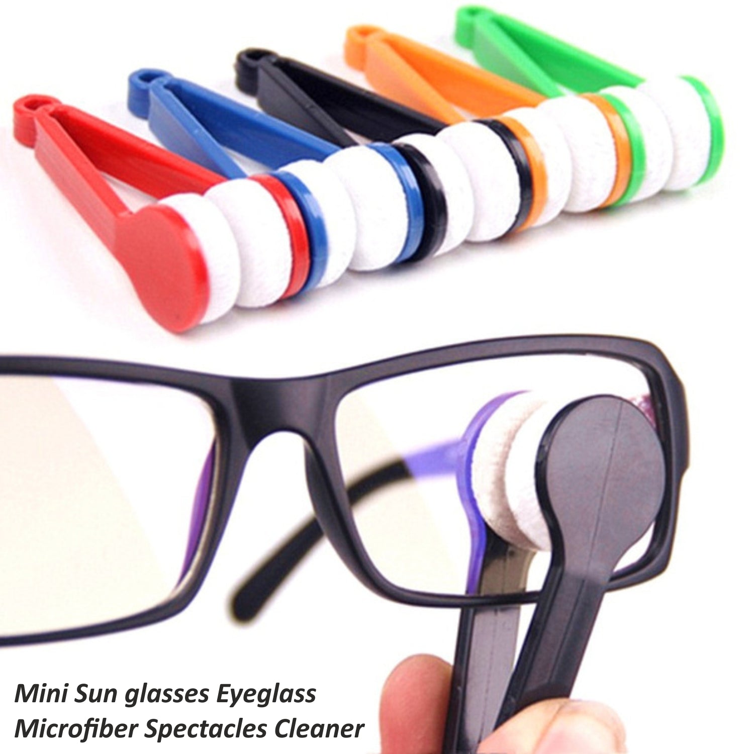 1353 Mini Sun glasses Eyeglass Microfiber Spectacles Cleaner (With Card) - China, 0.044 kgs