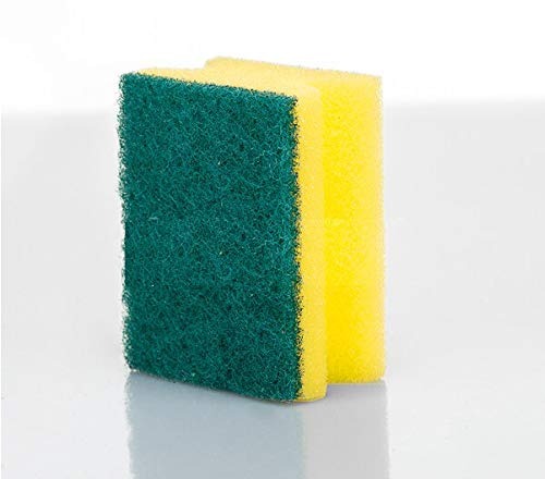 1429 Scrub Sponge 2 in 1 PAD for Kitchen, Sink, Bathroom Cleaning Scrubber (6 pc) - India, 0.35 kgs