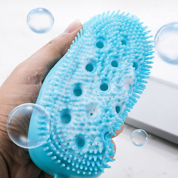 1448 Silicone Bubble Bath SPA Super Soft Body Scrubbing Brush - China, 0.13 kgs