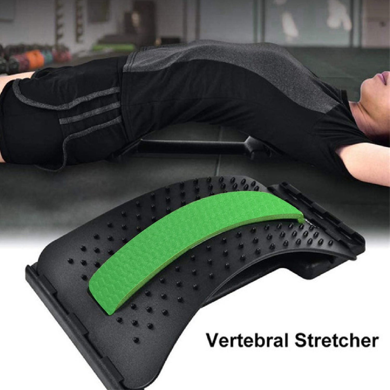 1666 Multi-Level Back Stretcher Posture Corrector Device For Back Pain Relief - India, 0.821 kgs