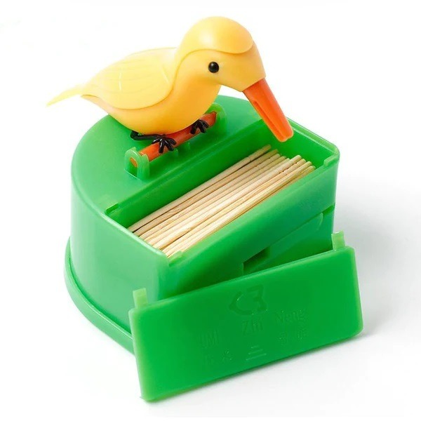 1180 Portable Automatic Bird Toothpick Storage Box - China, 0.25 kgs