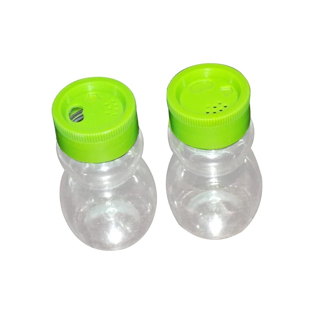 2287  Plastic Salt & Pepper Shakers/Masala Dabbi (Multicolour) - India, 0.1 kgs