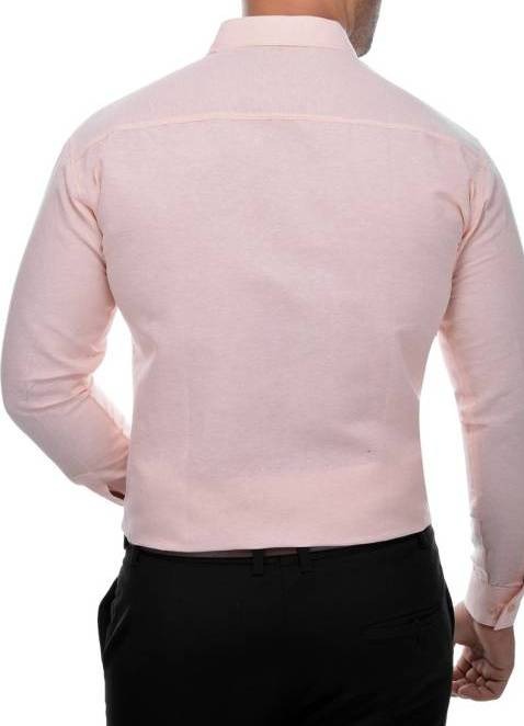 FULL-P38-SHIRT-PINK Khadi Cotton Full Sleeve Shirt - India, M / 38, 0.25 kgs
