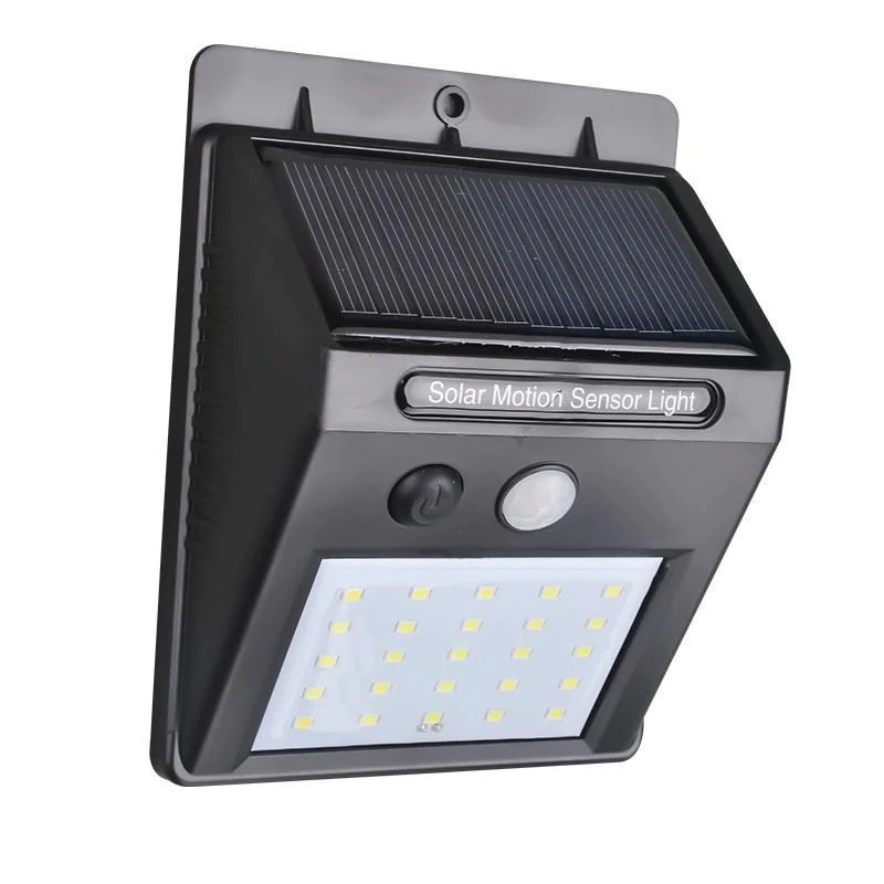 0213 Solar Security LED Night Light for Home Outdoor/Garden Wall (Black) (20-LED Lights) - 0.16 kgs, China