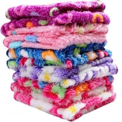 KBL-12 Girls Kambal Soft Hanky 10x10 Inch Pack of 12 Multicolored - 10x10 Inch, Multicolor, 0.45 kgs, India