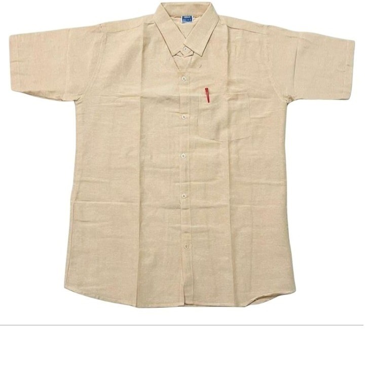 HALF-P42-SHIRT-SKIN Khadi Cotton Half Sleeve Shirt - India, XL / 42, 0.25 kgs
