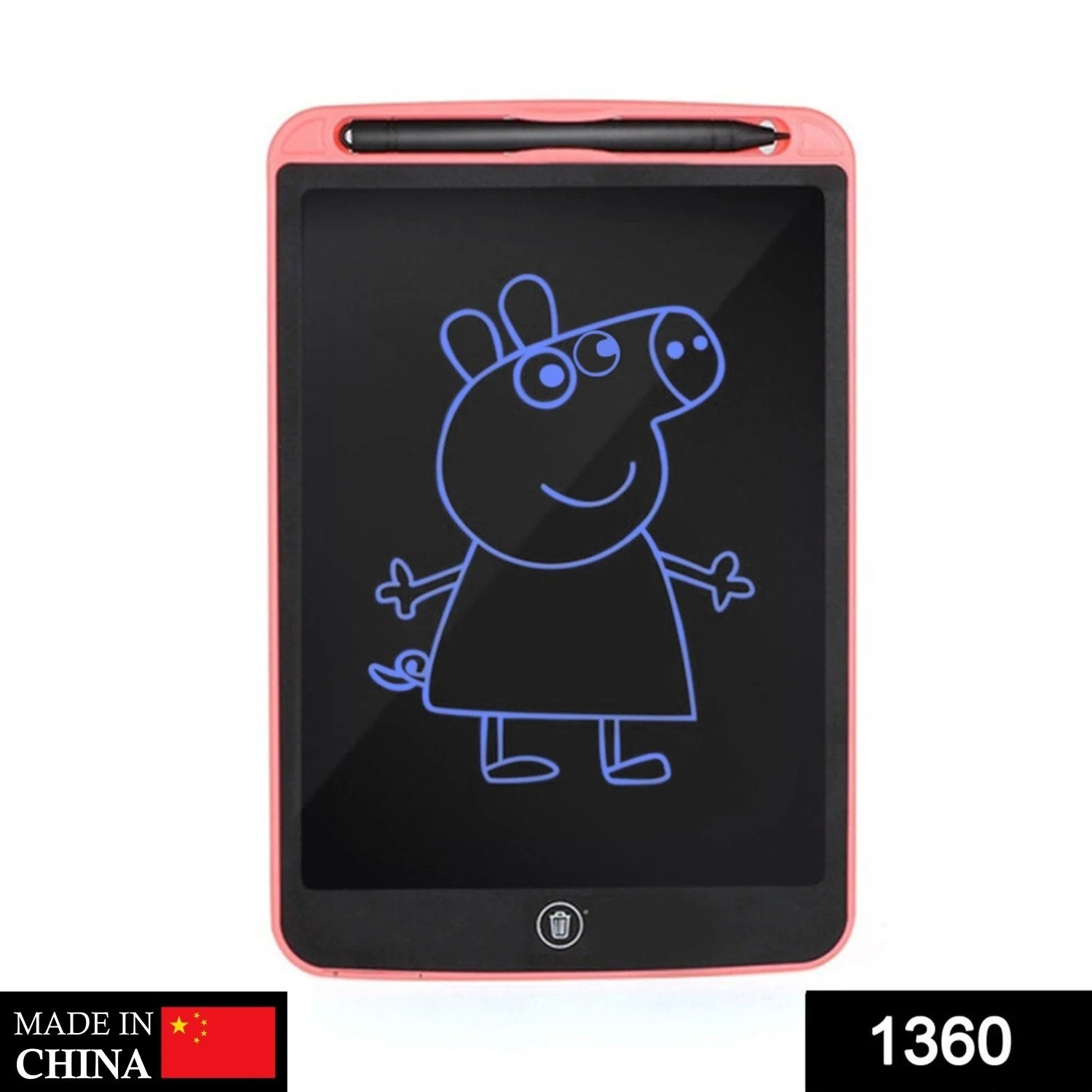 1360 LCD Portable Writing Pad/Tablet for Kids - 8.5 Inch - 0.148 kgs, CHINA