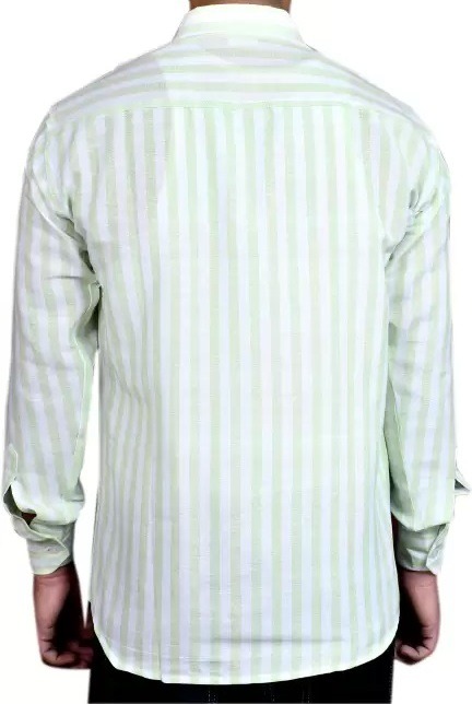 FULL-L42-SHIRT-GREEN Khadi Cotton Full Sleeve Shirt - XL / 42, 0.25 kgs, India