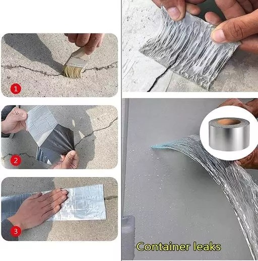 1778 Aluminium Self Adhesive Foil Butyl Tape Pack of 1 - 0.400 kgs, China
