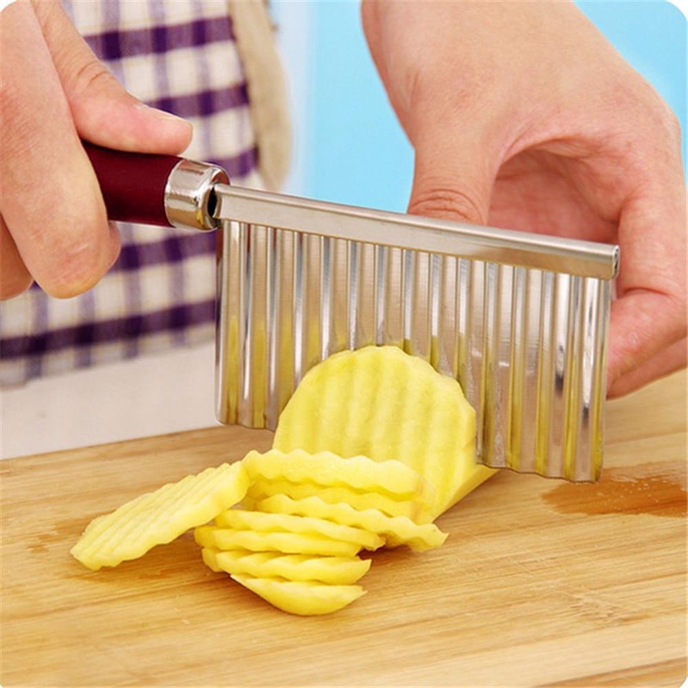 2007_Crinkle Cut Knife Potato Chip Cutter With Wavy Blade French Fry Cutter - China, 0.059 kgs