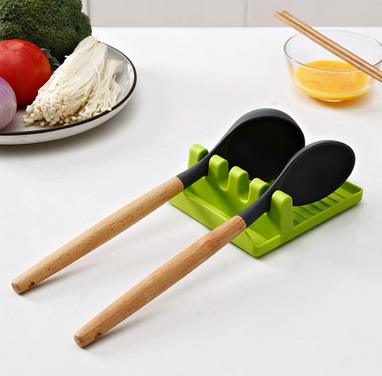 2121 Multi-Functional Spatula Holder/Rest for Kitchen Utensils (Parrot colour) - India, 0.1 kgs