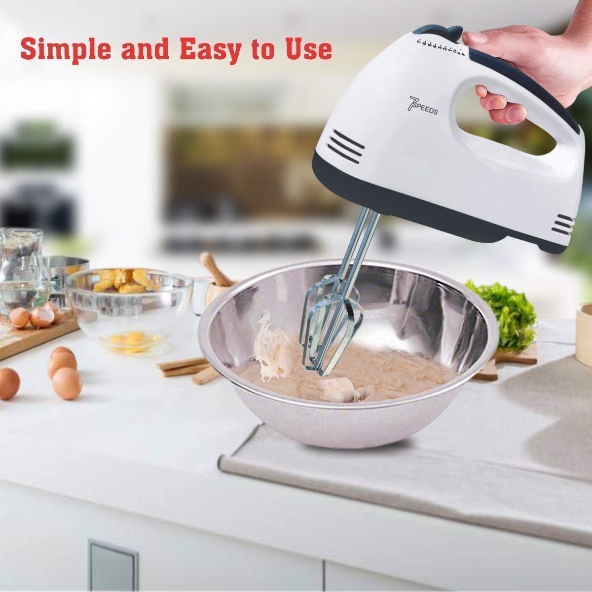 2143 Compact Hand Electric Mixer/Blender for Whipping/Mixing with Attachments - China, 0.6 kgs