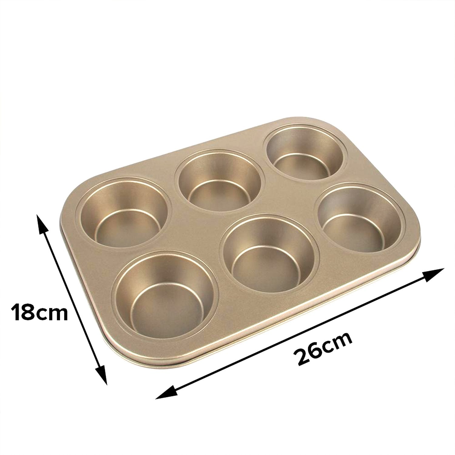 2573 Round Shape Carbon steel Muffin Cupcake Mould Case Bakeware - China, 0.302 kgs