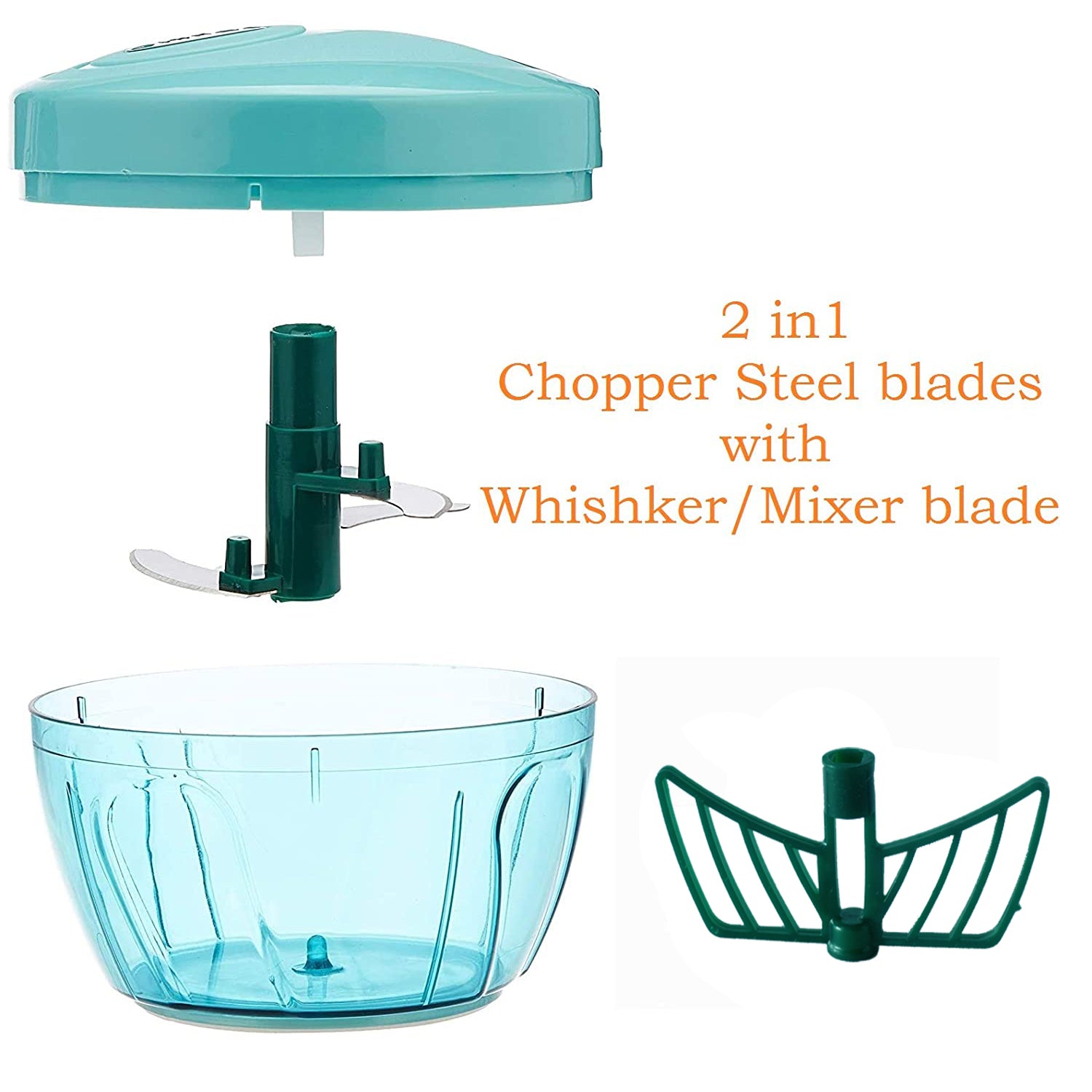 2904 Plastic Compact Vegetable Chopper (450ml) - India, 0.402 kgs