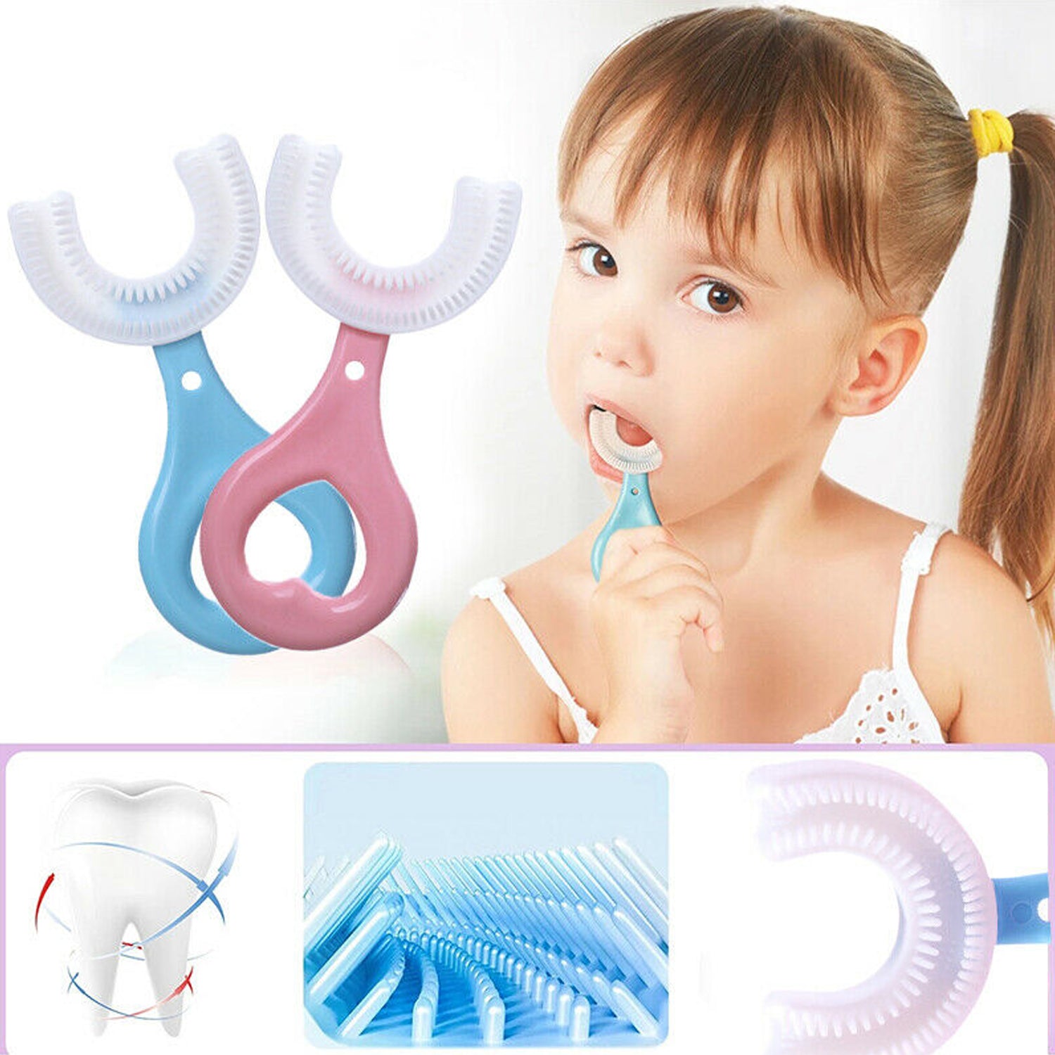 4774 Kids U S Tooth Brush used in all kinds of household bathroom places for washing teeth of kids, toddlers and children’s easily and comfortably. - China, 0.055 kgs