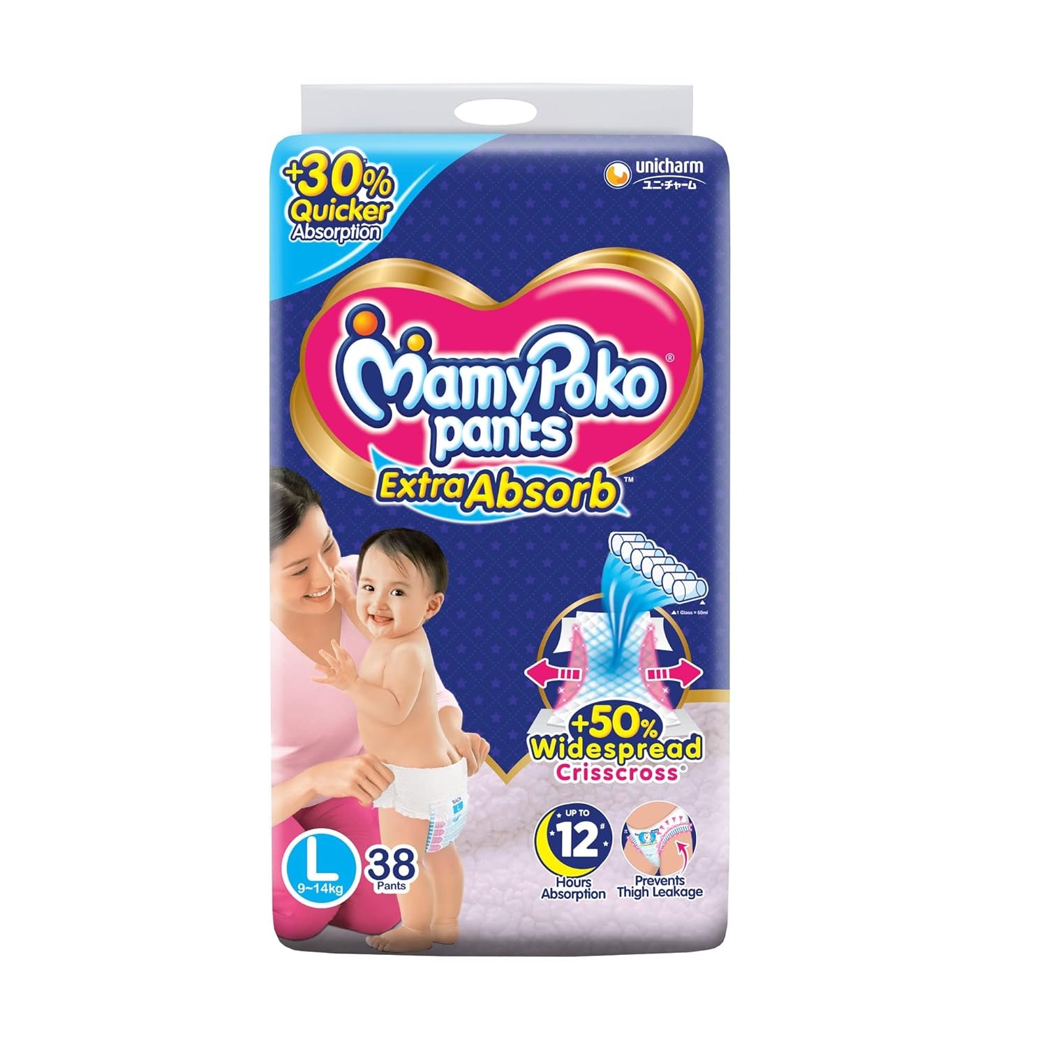 Mamy Poko Pants Extra Absorb - Large_38_U - Large_38_U