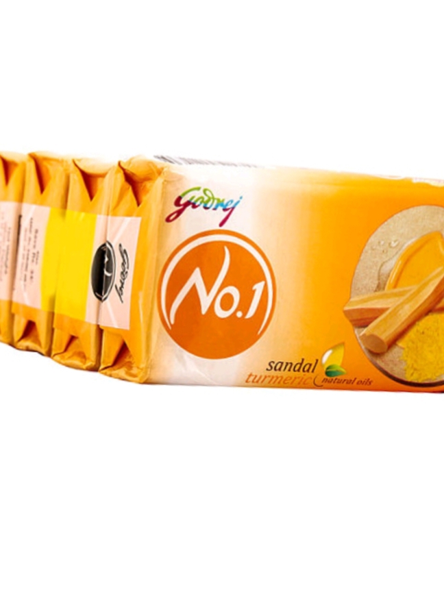 Godrej No.1 Sandal & Turmeric Soap 150g(Pack Of 4)