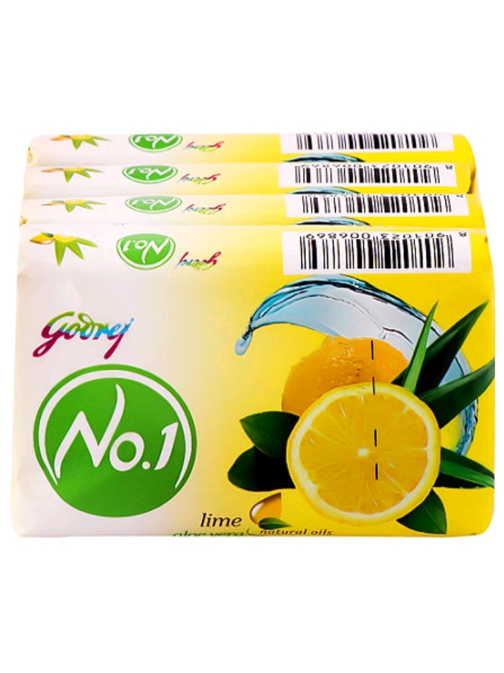 Godrej No.1 Lime & Aloe Vera Soap 45g(Pack Of 4)