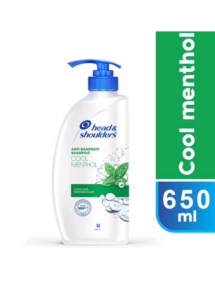 Head & Shoulders Cool Menthol Anti-dandruff Shampoo 650ml