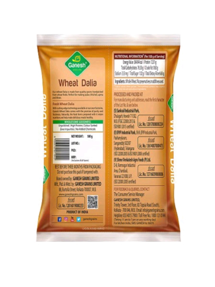 Ganesh Wheat Daliya  500gm