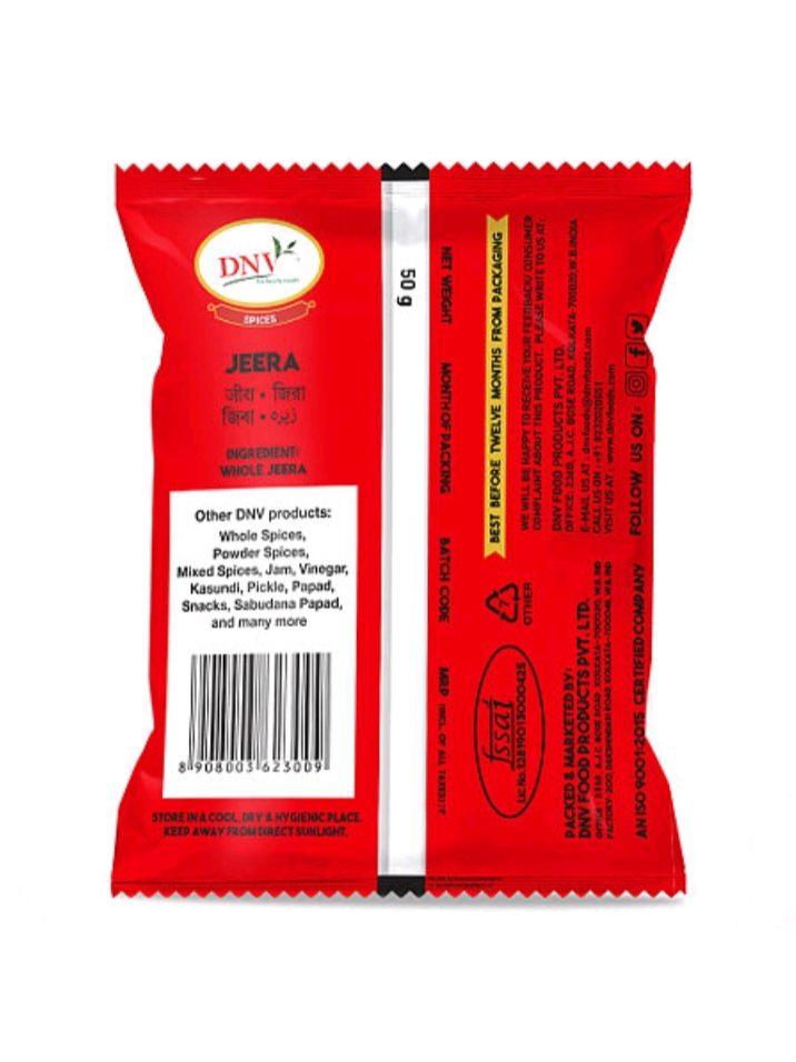 DNV Spices Jeera 50g