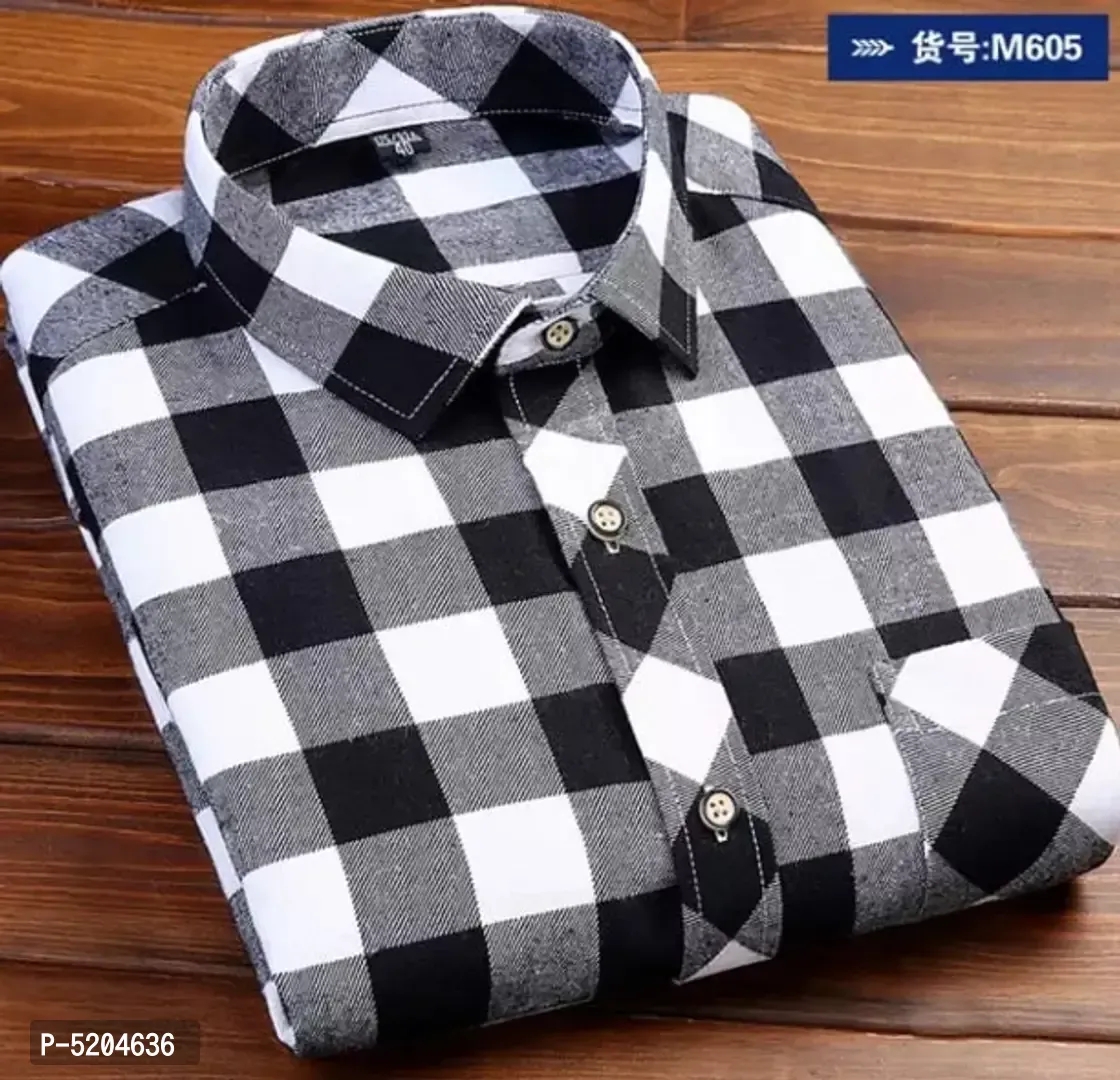 Elegant Multicoloured Checked Cotton Casual Shirts For Men - XL