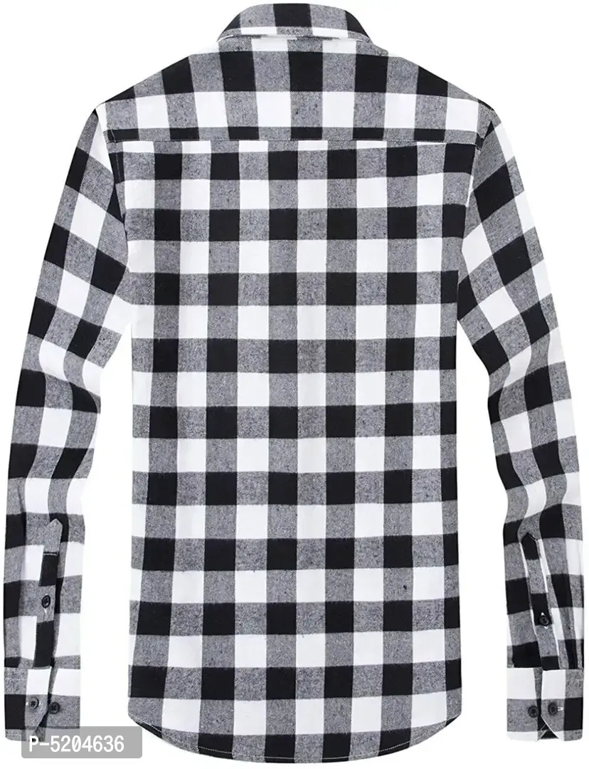 Elegant Multicoloured Checked Cotton Casual Shirts For Men - XL