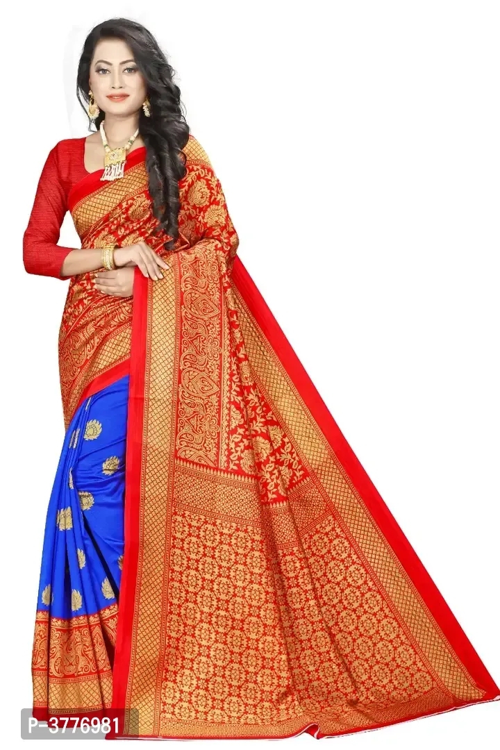 Women Beautiful Multicoloured Mysore Silk Saree With Blouse Piece 