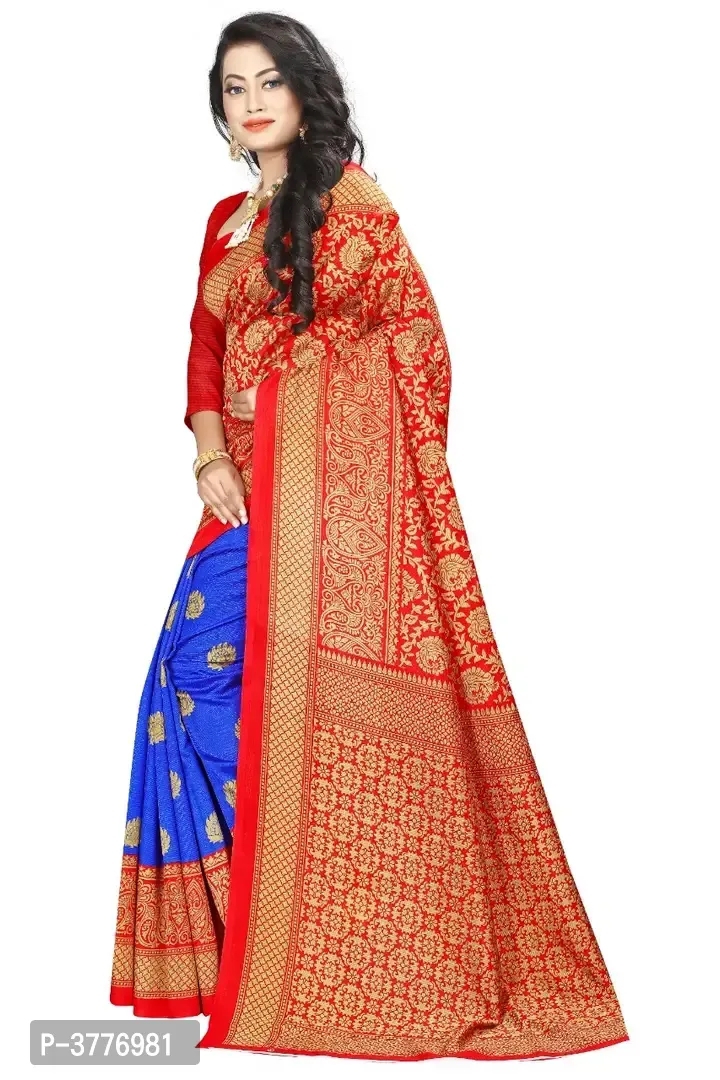 Women Beautiful Multicoloured Mysore Silk Saree With Blouse Piece 