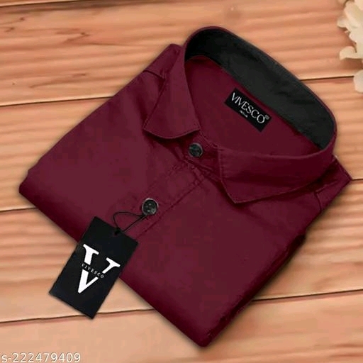 Fancy Modern Men Shirts - XL, Maroon