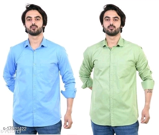 Youth First Mens Polka Dots Mandarin Aqua Blue Shirts - XL