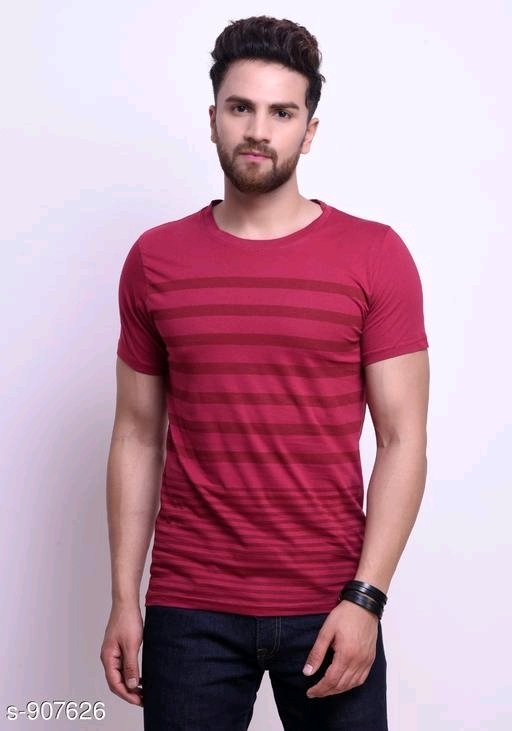 Trendy Cotton Men's T-shirt - M