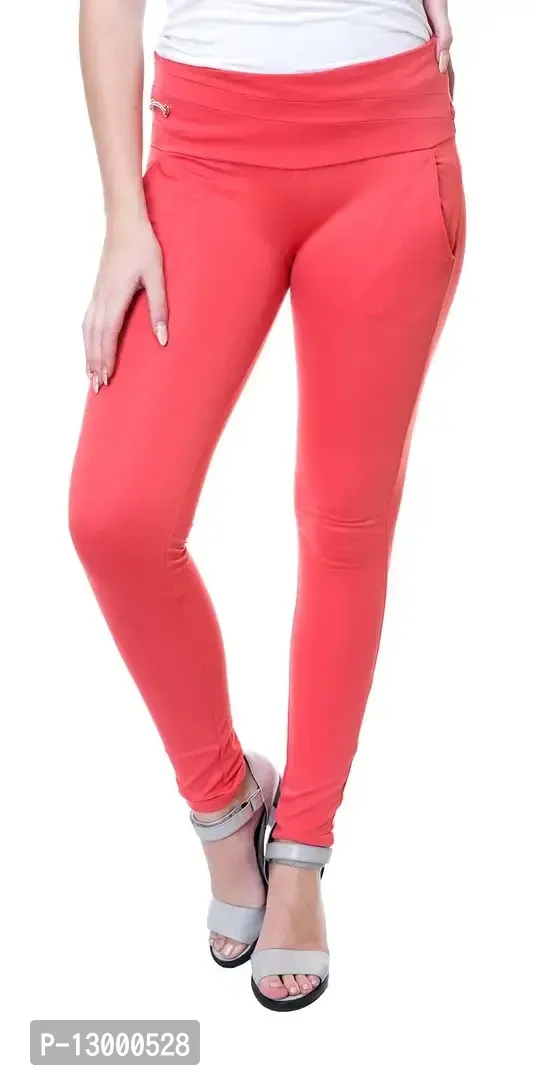 NGT Women's Slim Fit Pant(Carrot_28) Peach - 28