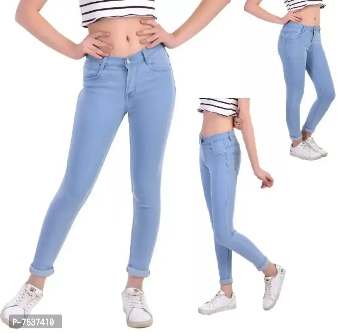 Fashionable Exclusive Womens Skinny fit Jeans Round Pocket. - 28