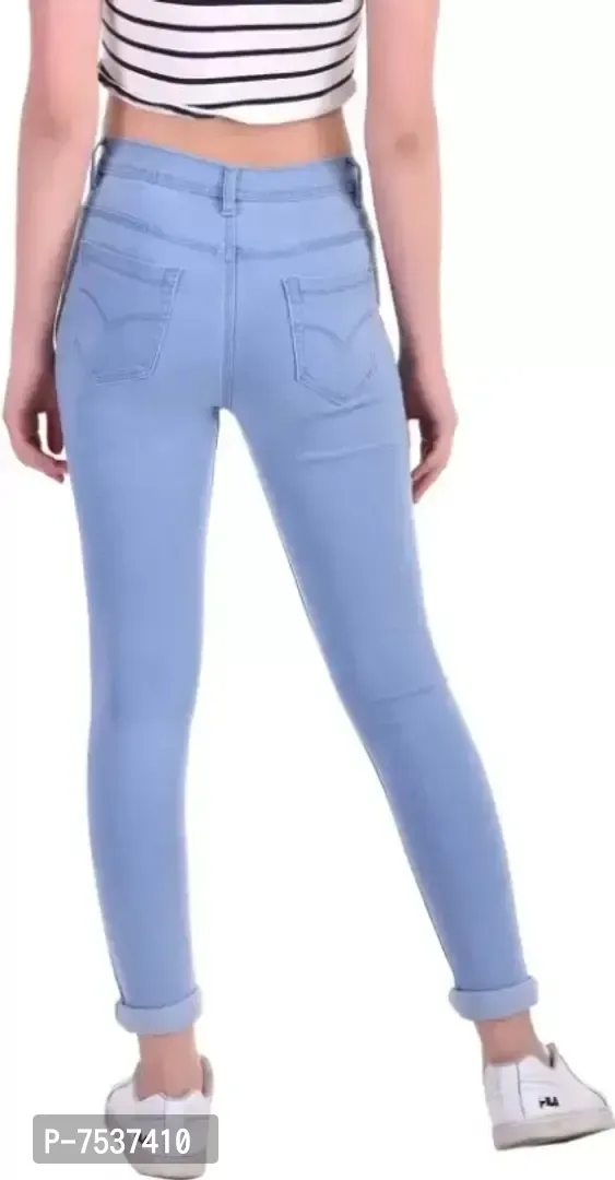 Fashionable Exclusive Womens Skinny fit Jeans Round Pocket. - 28