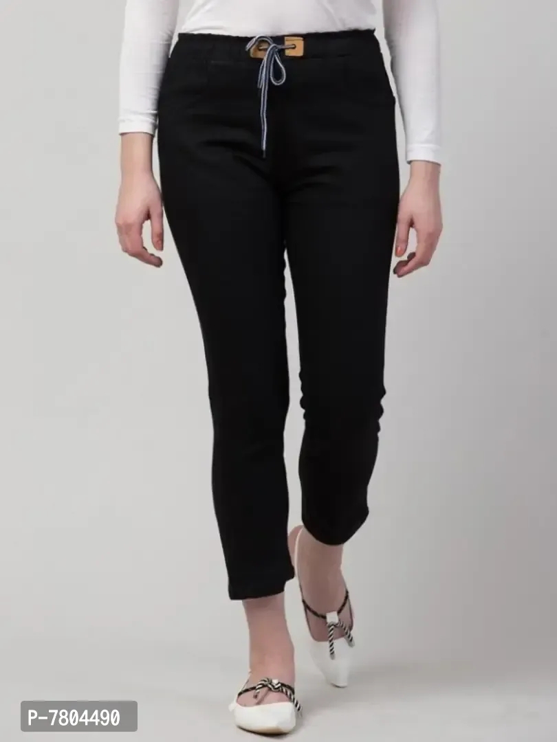 Premium Choice for Women  Girls |  Black Jogger Jeans - 34