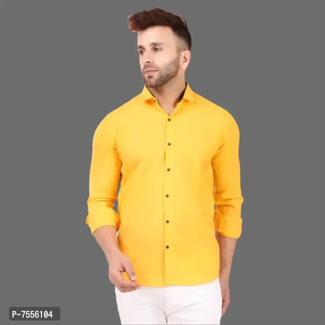 Mens Casual Solid Shirt - XL