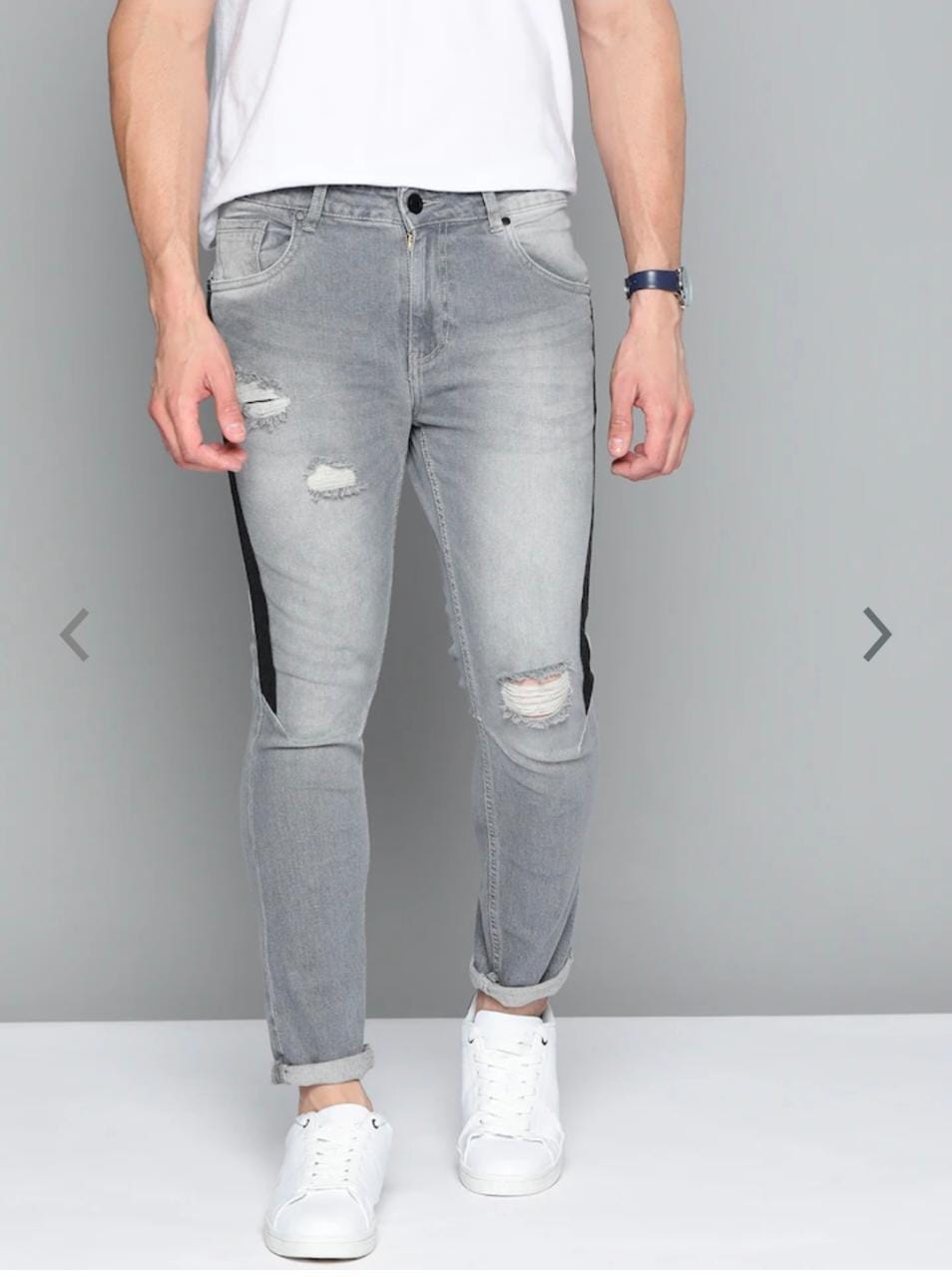 Men Skinny Fit Strachable Jeans - 30