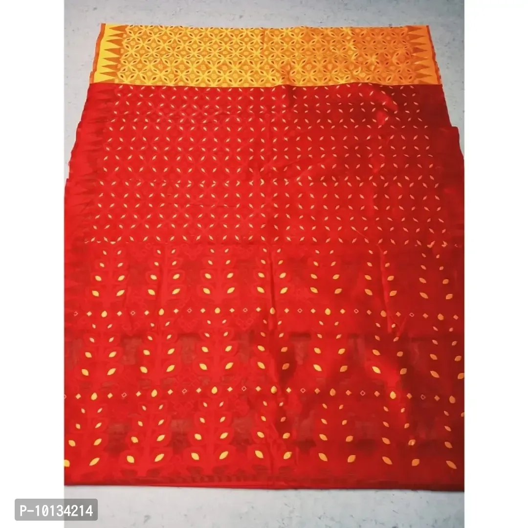 Meenakari Dhakai Jamdani Saree Without blouse piece