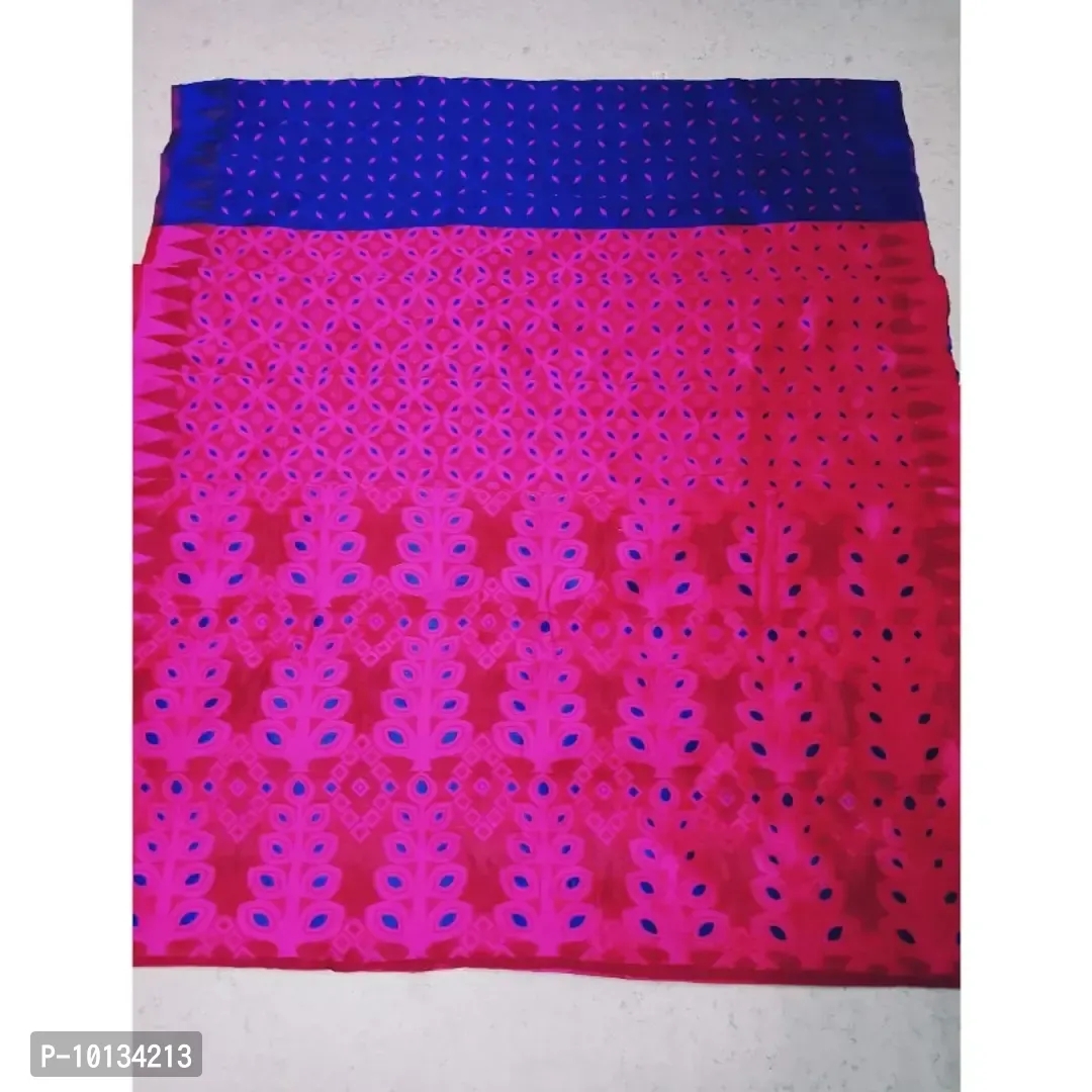 MeMeenakari Dhakai Jamdani Saree Without blouse piece