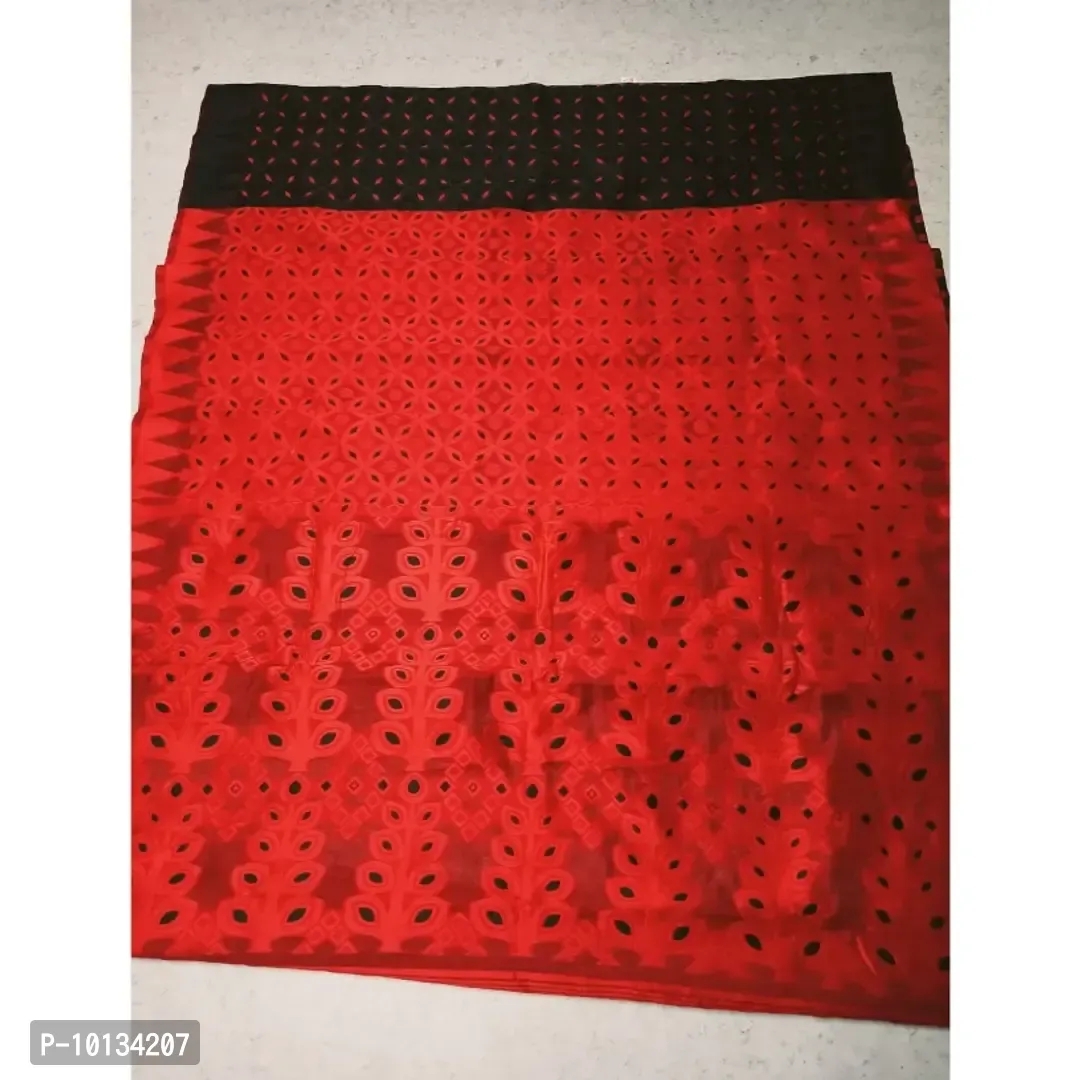 Meenakari Dhakai Jamdani Saree Without blouse piece