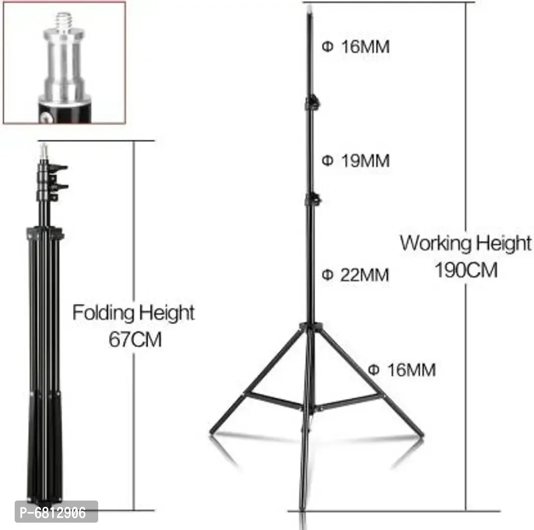 Adzoy 6.9 Feet Strong Metal Mobile Phone Tripod/camera Stand