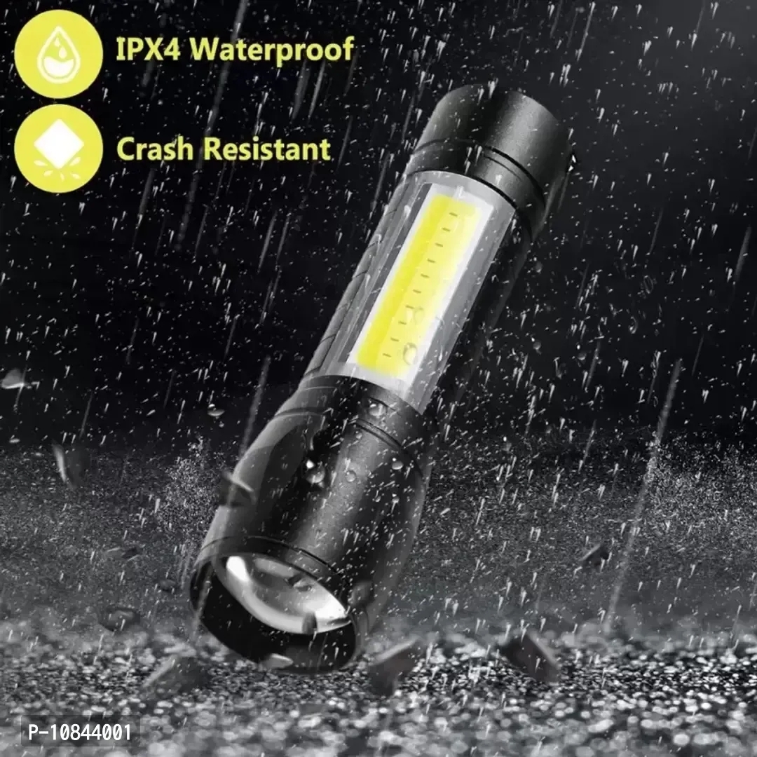 Zoomable Waterproof Torchlight Led 2in 1 3 Model Waterproof Rechargeable Led Zoomable Metal 7w Torch