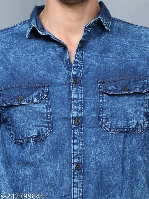 Denim Shirt For Men - M